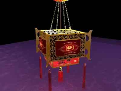 Chinese palace lantern  3D model