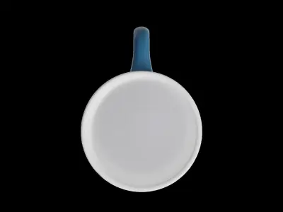 Azure Floral Mugs 3D model