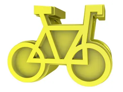 A6666 Bicycle Pendant 3D Model 3D print model