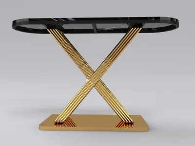 Luxury console table with leg pipa  3D model