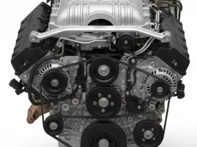 Range Rover Supercharged V8 Engine 50L High-Detail 3D model