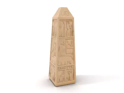 Ancient Sandstone Obelisk model pack Low-poly 3D model