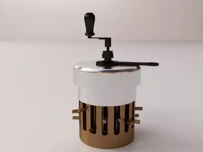 Curta coffee grinder 3D model