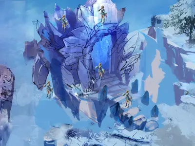 Stone Glacier - Snow Portal 01 3D model