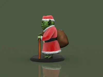 Yoda Christmas tree Ornament  3D print model