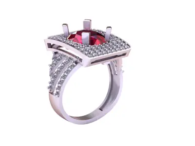 luxury gold ring 3D print model
