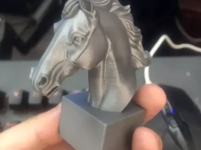 horse head sculpture 3D print model