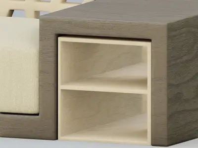 Geometric Pattern sofa 3D model