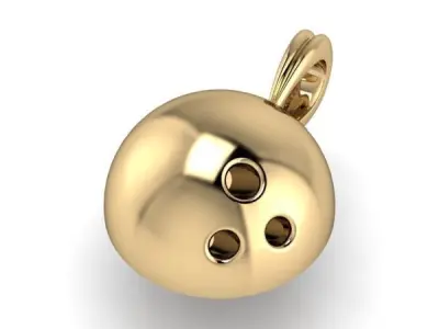 Bowling Ball Pendant  3D print model