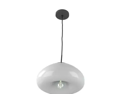 Light 8 3D model pendant with shade 3D model