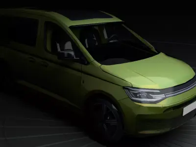 Volkswagen Caddy Low-poly 3D model