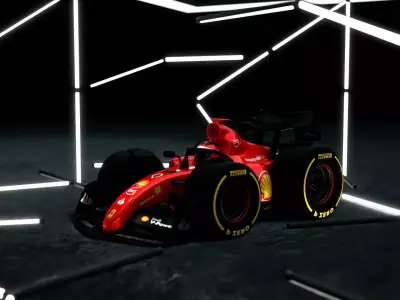Mini Car Formula 1 3D model