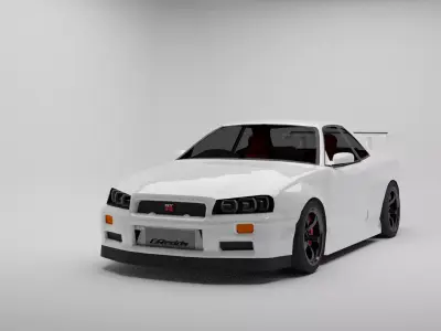  Nissan Skyline r34 GTR 3D model