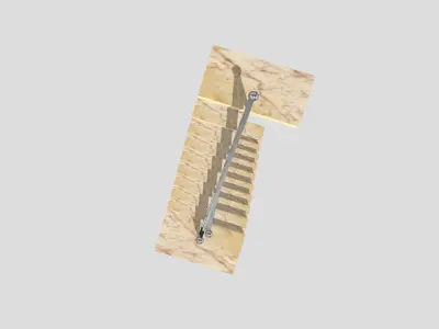 Spiral Stair Made For School Project 3D model