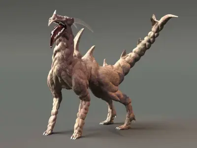 Dragon Rigged 3D High Poly  3D model