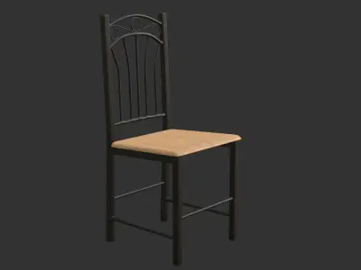 Seat Chair Low-poly 3D model