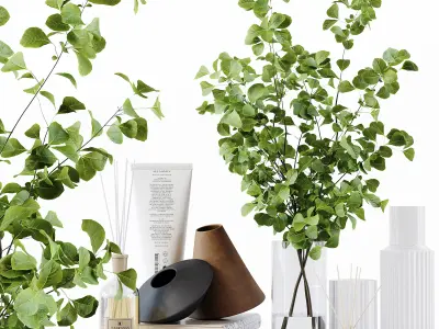 Decorative Set 208 Low-poly 3D model