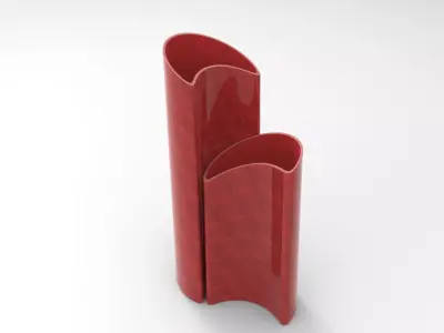 Moony Vase Low-poly 3D model
