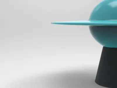 Nus Side Table Low-poly 3D model