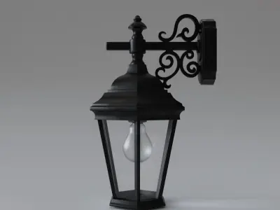 Wall lamp Free low-poly 3D model purchase