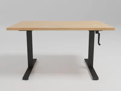 OGI DRIVE - Rectangular manual workstation desk - Free 3D model