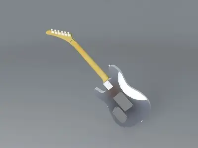 Kramer frankenstein's monster guitar Free 3D model