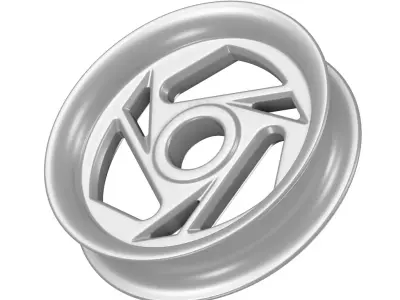 Titanium Tricycle Wheel Rim 3D model