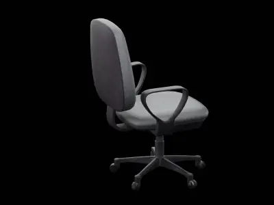 Desktop Office Chair Low-poly 3D model