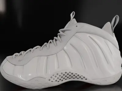 Nike Air Foamposite sneaker Low-poly 3D model