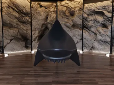 Shark Creature Figure Fan Art Toy 3D print model