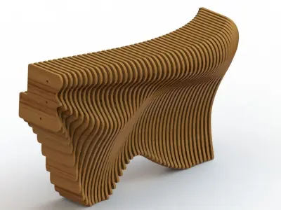 Parametric Reception V  3D model