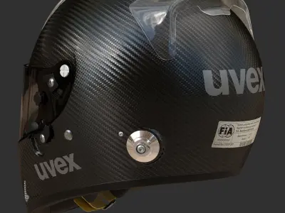 Helmet UVEX FP5 carbon 3D model