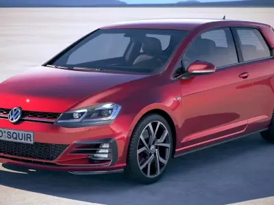 Volkswagen Golf GTI 2017 3D model