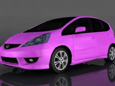 Honda Fit Sport Low-poly 3D model