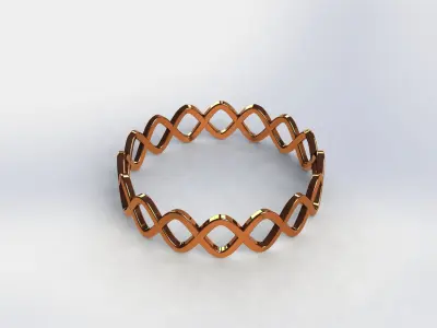 Double Helix Bracelet 3D print model 3D print model