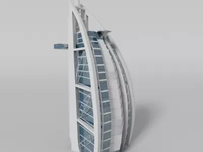 Burj Al Arab 3D model