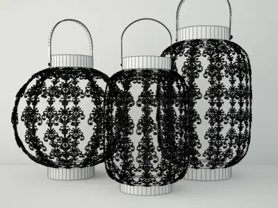 Lacework Lanterns 3D model