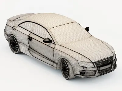 Audi A 5 audi coupe 3D model