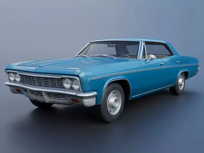 Chevrolet Impala 4-Door 1966 3D print model