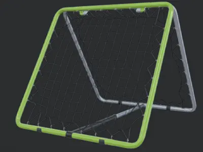 Baseball Rebounder Kickback Goal Low-poly 3D model