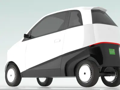 Vayve Mobility EVA Moonstone White 3D model