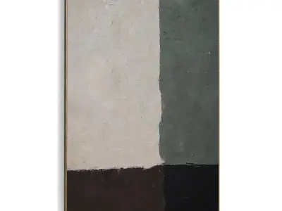 Plaster Two Photo Frame 520 Low-poly 3D model