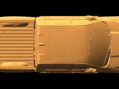 Dodge Ram 1500 Native Exterior 3D Scan 2018 3D model