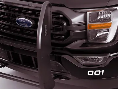 Pick-up F-150 2021 Police Responder  3D model