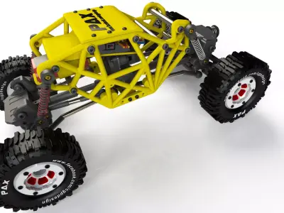 High-Performance Buggy Crawler 3D Model - Detailed and Realistic Low-poly 3D model