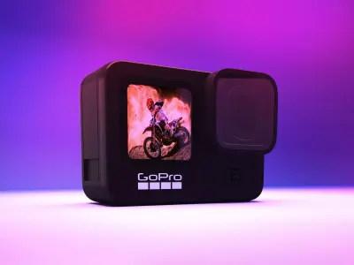 GO Pro Low-poly 3D model