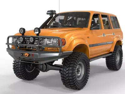 Toyota land cruiser serie 80 1997 Off Road  3D model