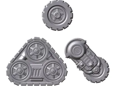 Diecast Scale Battle Car Kitbashing Tabletop Bits 3D print model