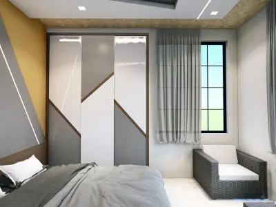 bedroom interior 3D model