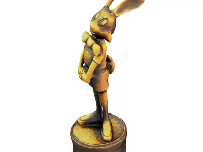 Hare sculpture 3D model